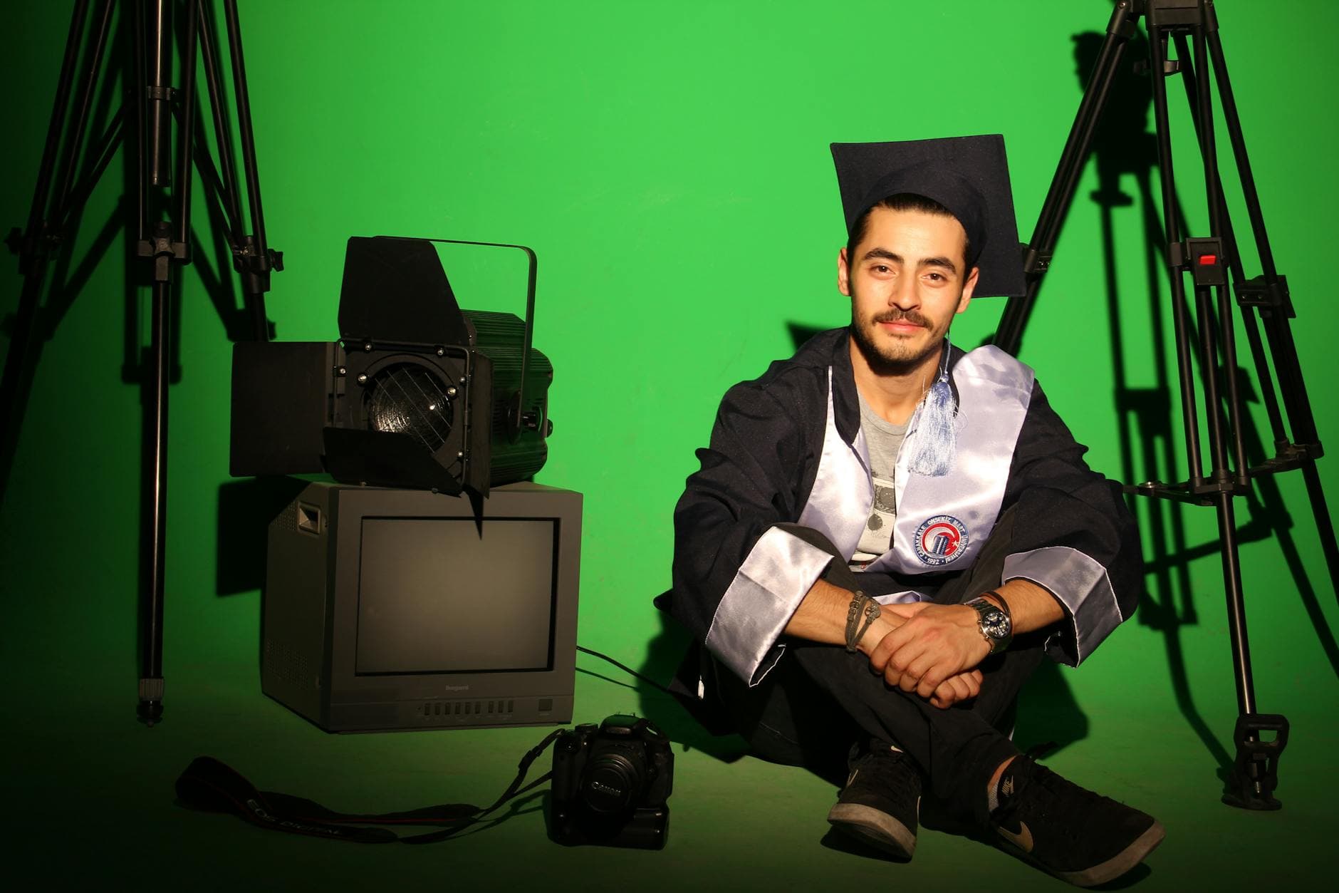 Cinematographer with camera